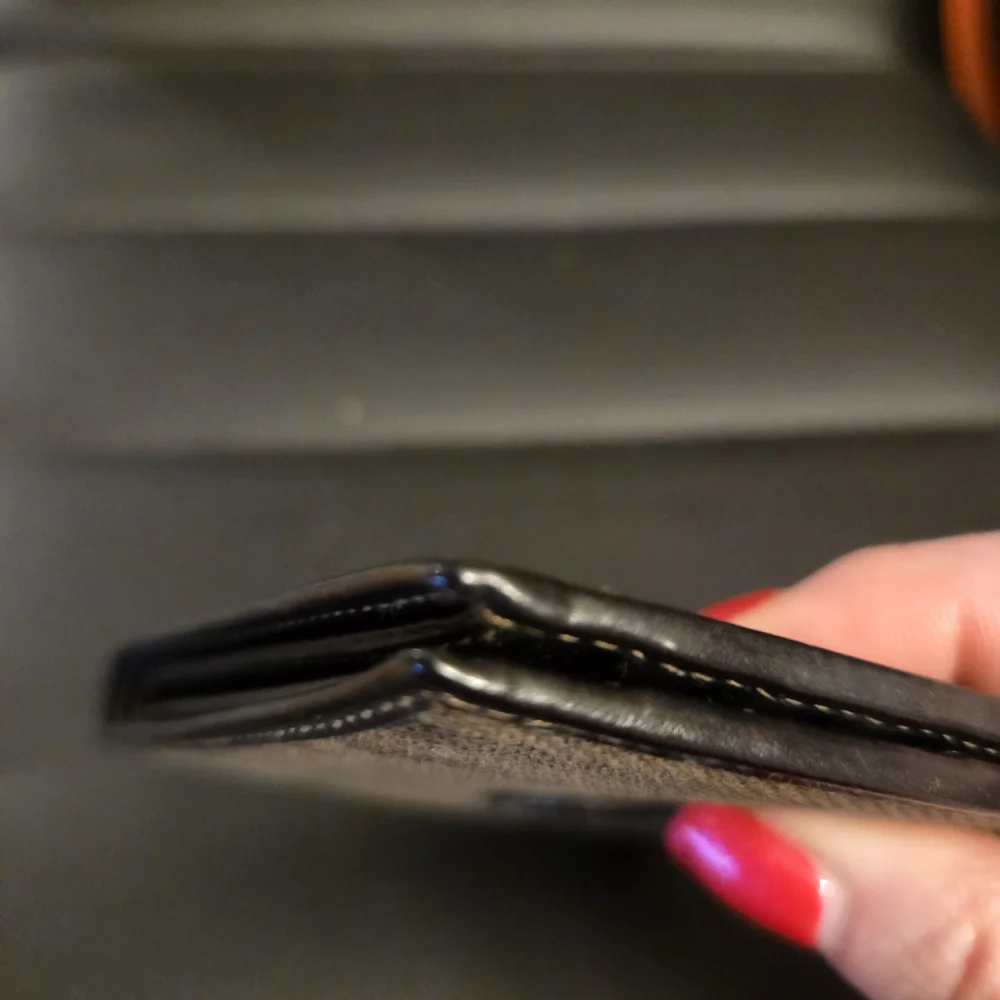 Vintage Fendi Pequin Stripe Bifold Wallet.